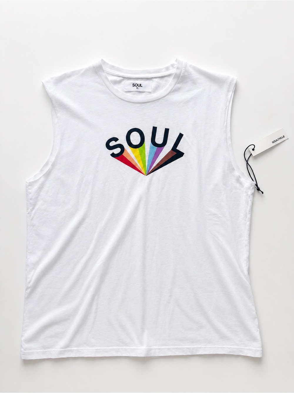 NWT SoulCycle All Souls Muscle Tank Pride size L